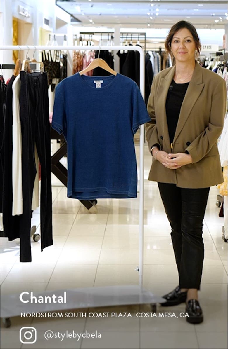 The Stamp Dark Indigo Crewneck T-Shirt, sales video thumbnail