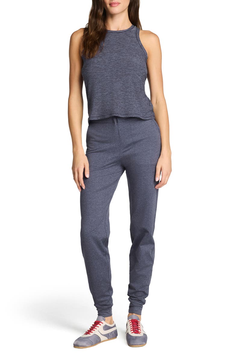 SPANX<sup>®</sup> SoftStretch Slim High Waist Drawstring Joggers, Alternate, color, Dark Pewter