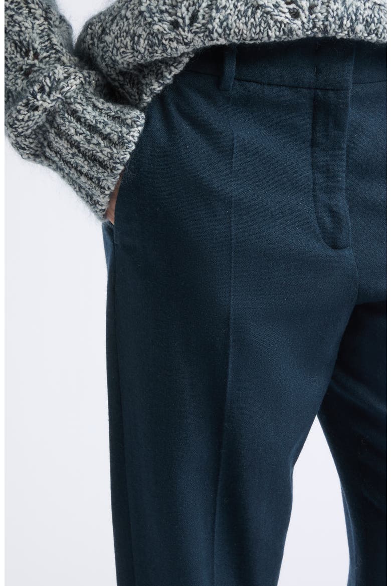 New New York Straight Leg Wool & Cashmere Pants, Alternate, color, 178 DARK JADE