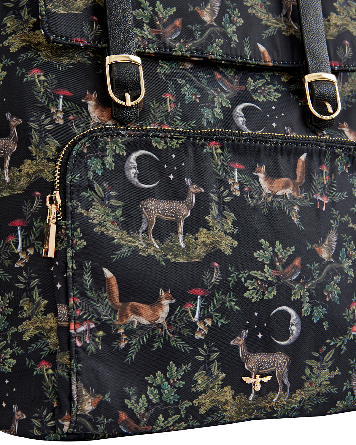 Fable England A Night's Tale Woodland Backpack Midnight, Alternate, color, Black