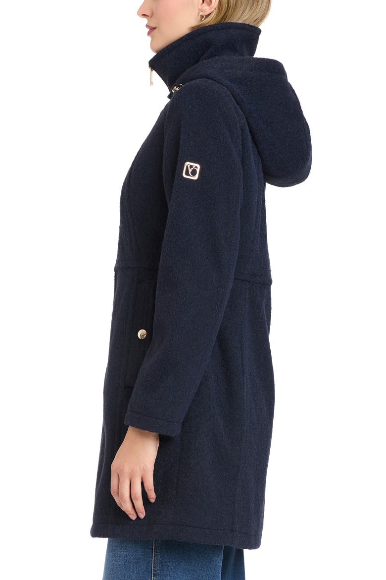 Walking Coat with Removable Hood, Alternate, color, NAVY