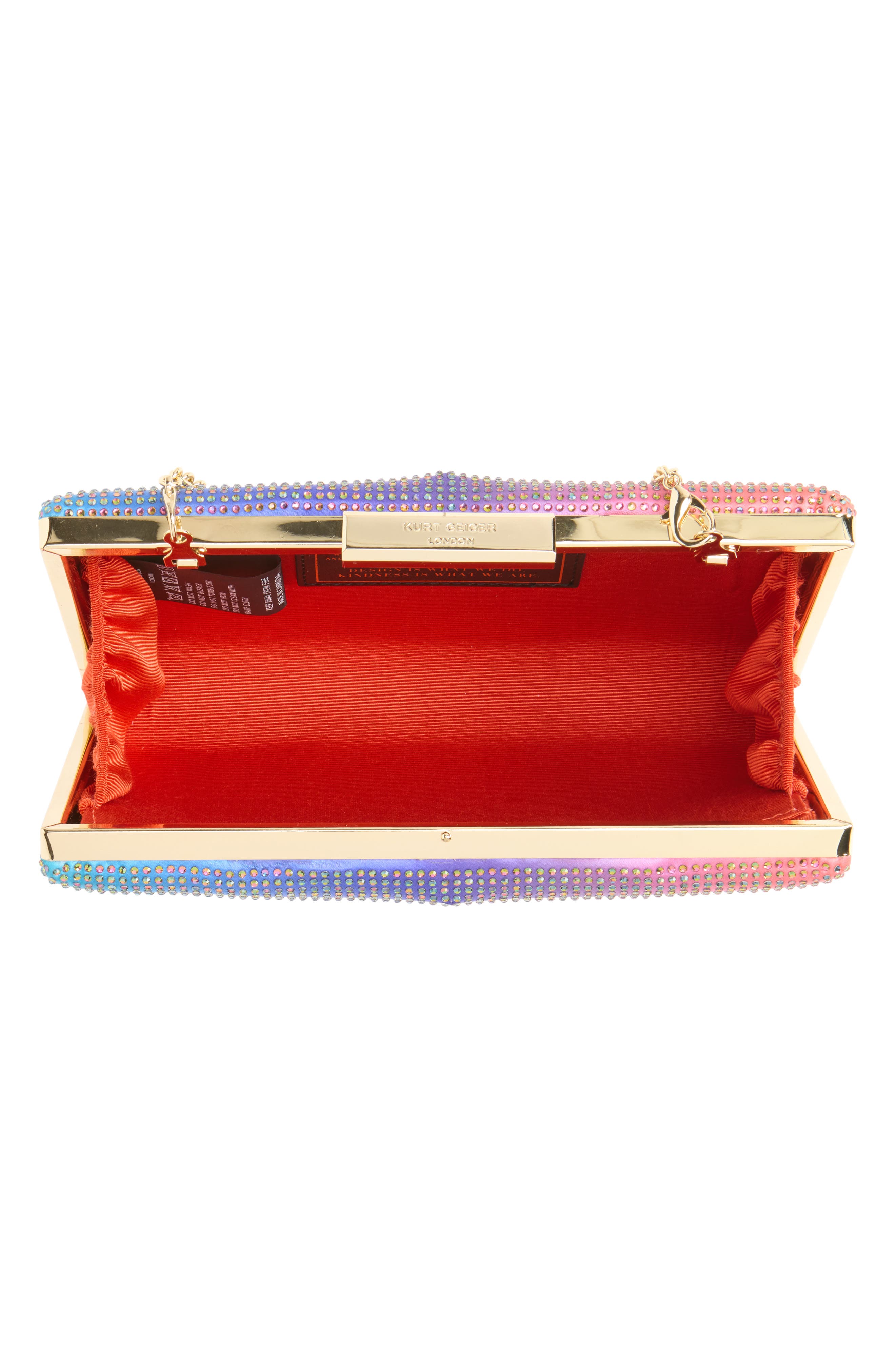 Ombré Box Clutch, Alternate, color, PURPLE MULTI
