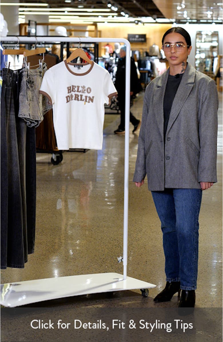 Hello Darlin' Ringer Graphic T-Shirt, sales video thumbnail