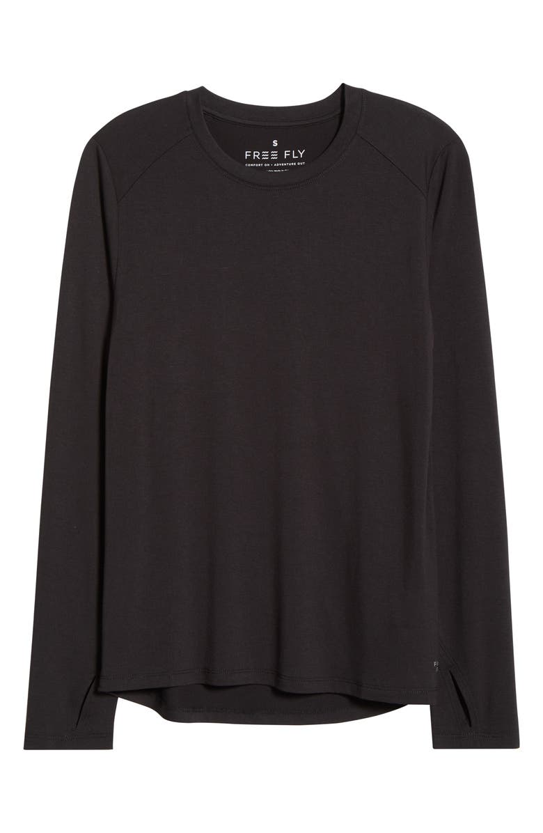 Free Fly Shade Long Sleeve Top, Alternate, color, Black