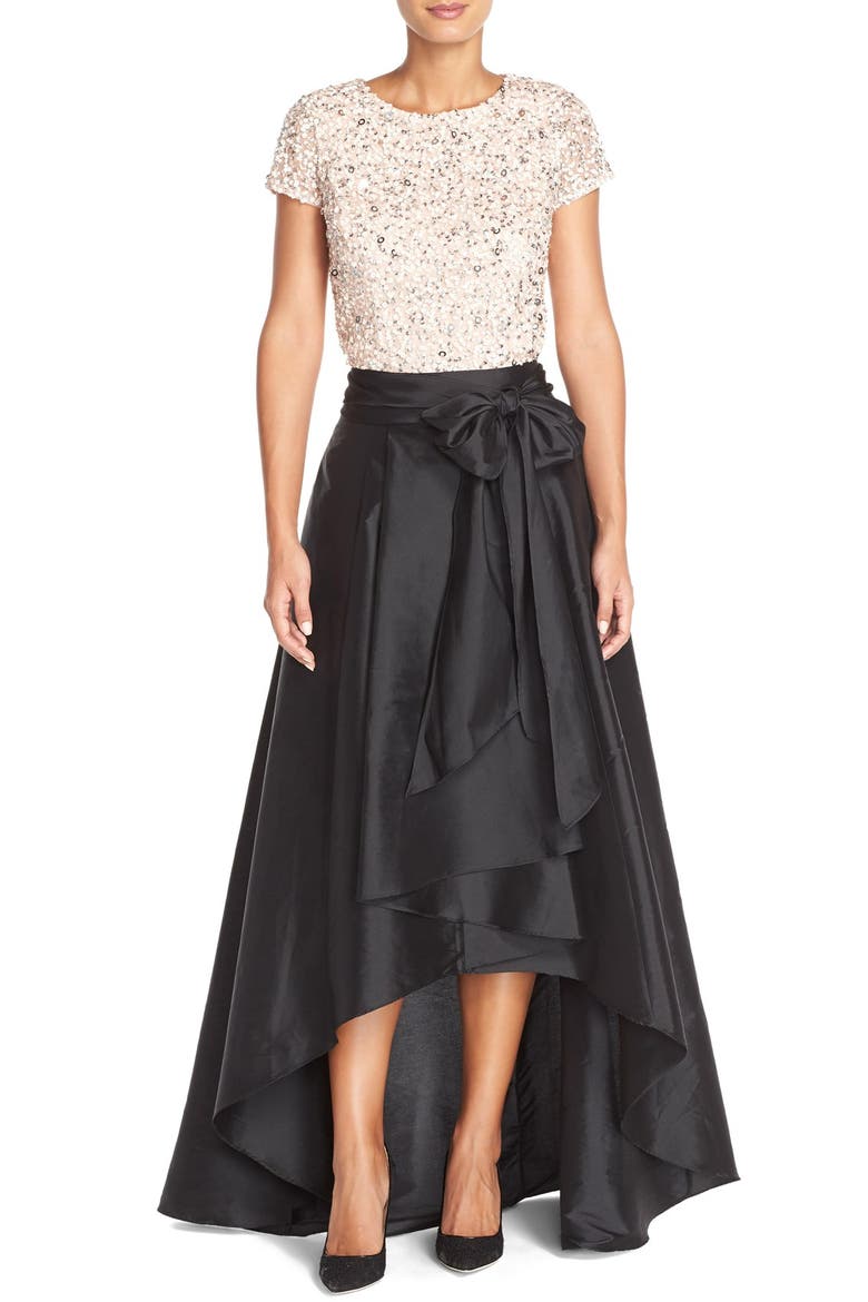 Sequin Mesh Top, Alternate, color, BLUSH