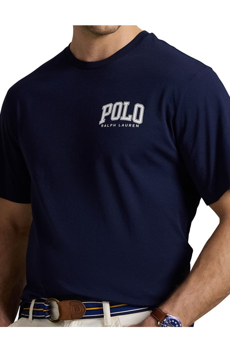 Polo Ralph Lauren Big & Tall Logo Jersey T-Shirt, Alternate, color, Cruise Navy