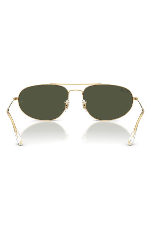 Ray Ban Ray-ban 62mm Oversize Irregular Sunglasses In Gold