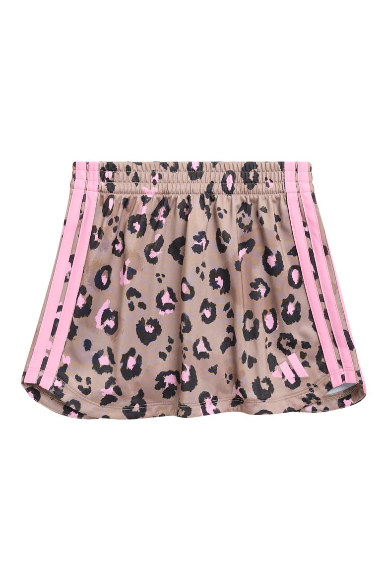 Kids' All Over Print Tricot Skort, Main, color, CHALKY BROWN