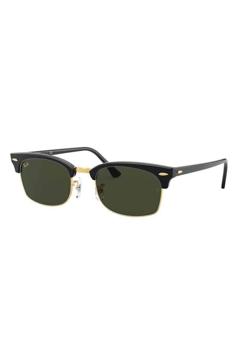 Ray-Ban Clubmaster 52mm Rectangular Sunglasses, Alternate, color, 