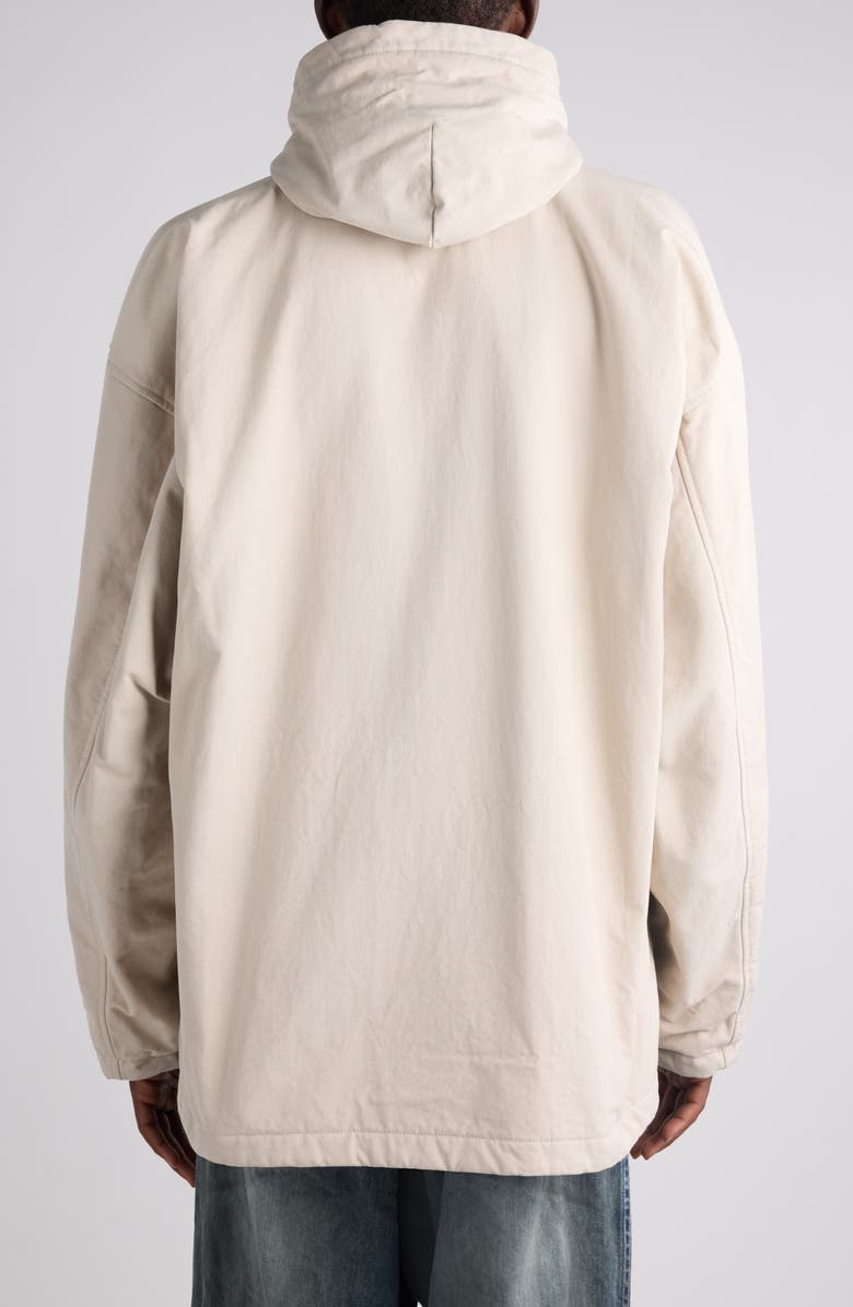 Balenciaga Cotton Blend Hooded Jacket, Alternate, color, 9710 Light Beige