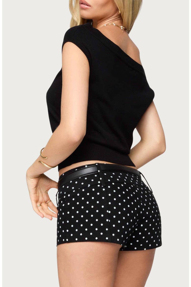 Michaela One-Shoulder Top, Alternate, color, BLACK