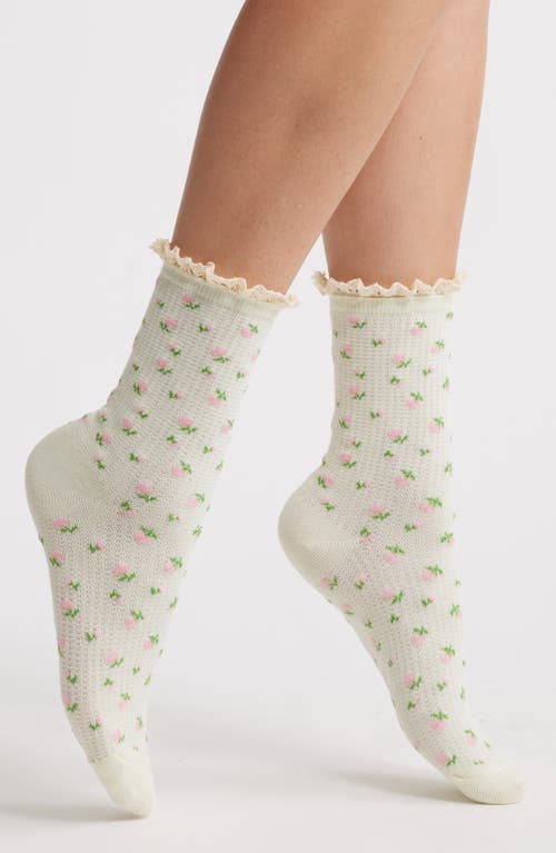 Stems Mini Flora Crew Socks