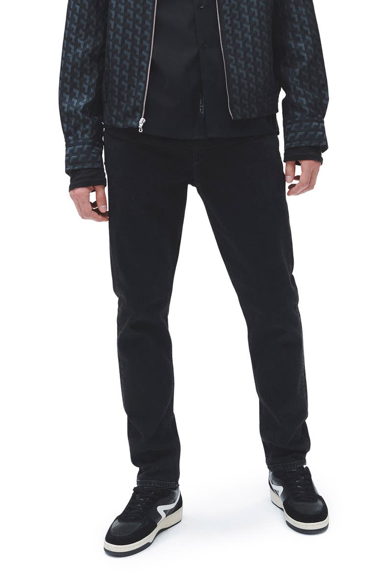 Fit 2 Authentic Stretch Slim Fit Jeans, Main, color, WASHED BLA
