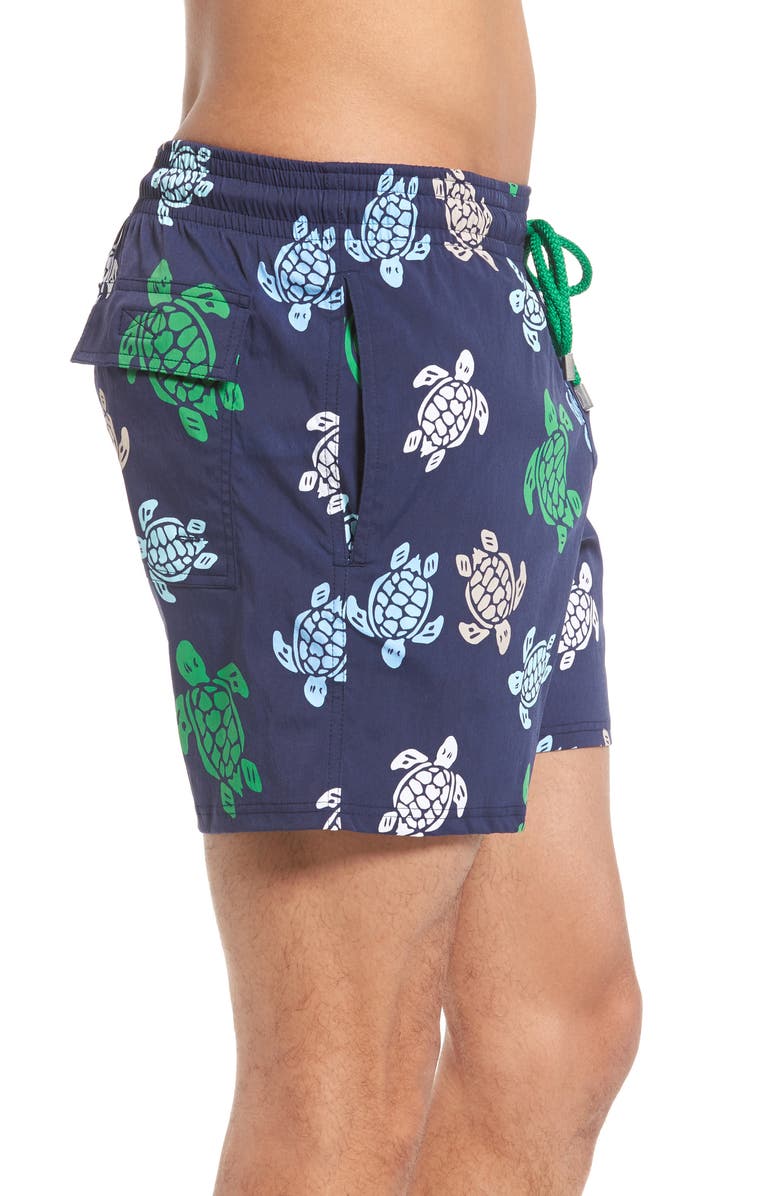 Vilebrequin Moorise Turtle Swim Trunks, Alternate, color,