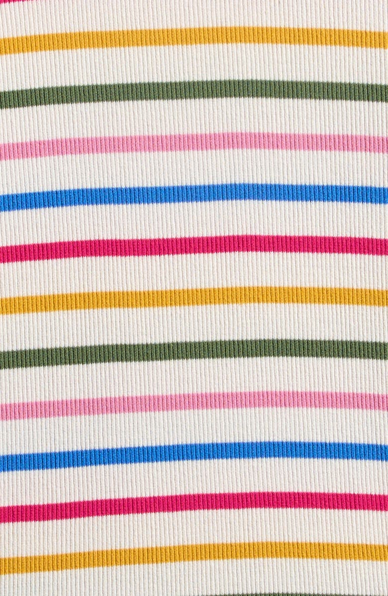 Mini Boden Kids' Stripe Lace Trim Rib T-Shirt, Alternate, color, 