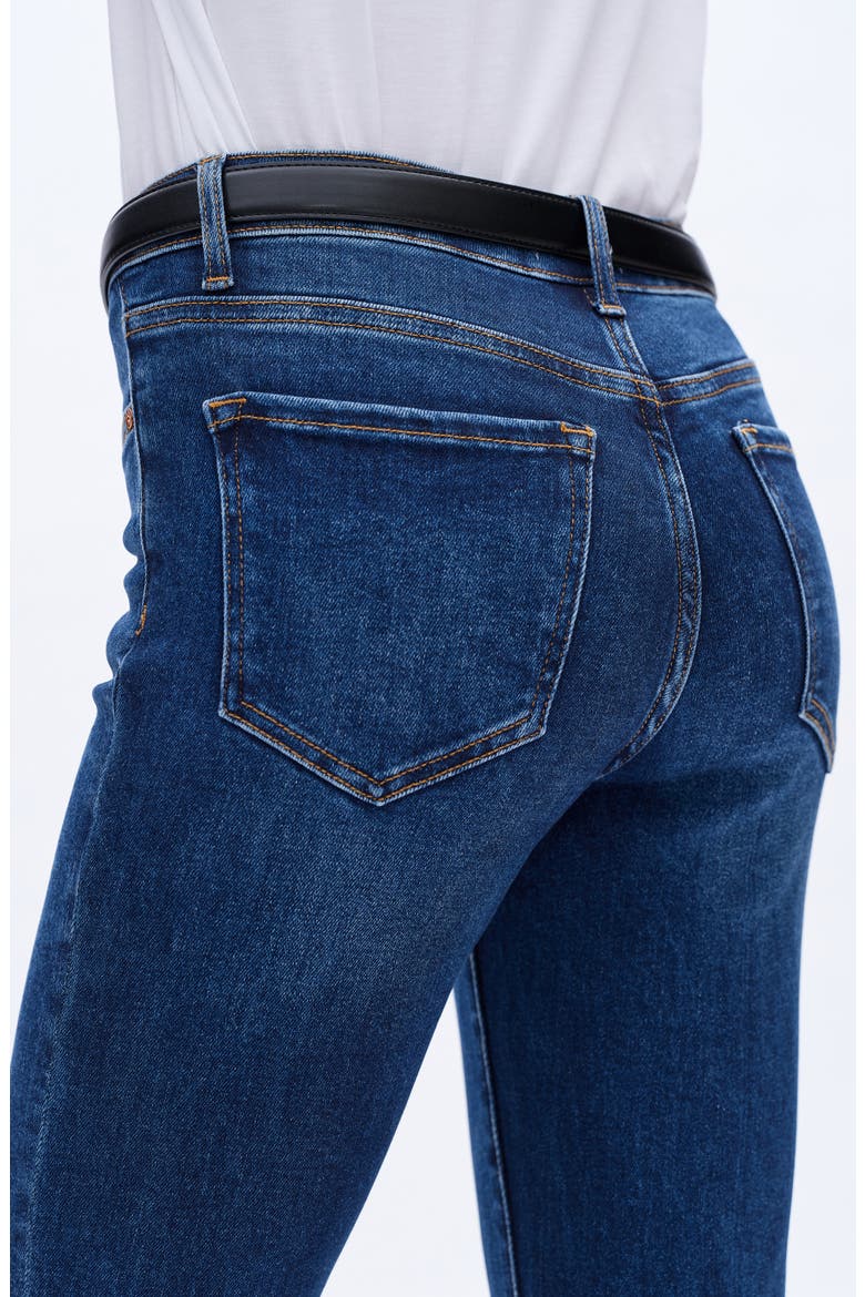 High Waist Bootcut Jeans, Alternate, color, DEEP SEA