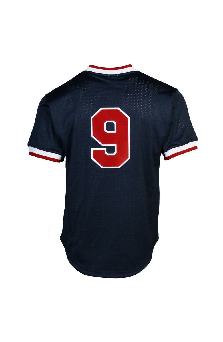 Mitchell & Ness Ted Williams Boston Red Sox 1990 Authentic Cooperstown Collection Batting Practice Jersey - Navy Blue, Alternate, color, 