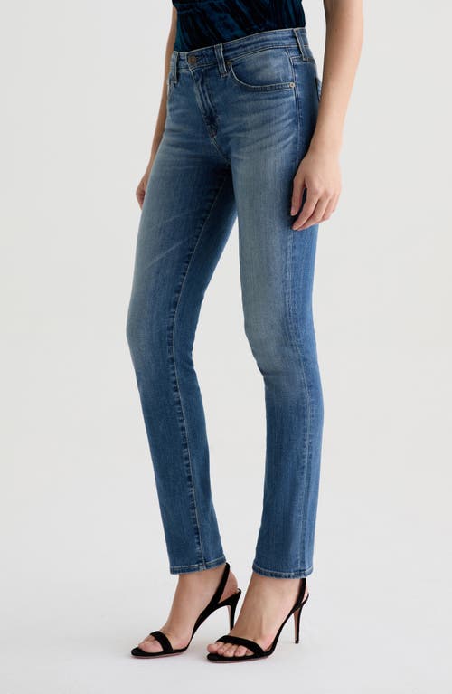 Ag Prima Low Rise Cigarette Jeans In Blue