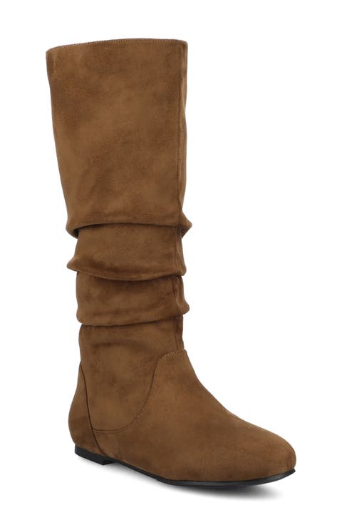JOURNEE Jayne Ruched Tall Boot (Women)
