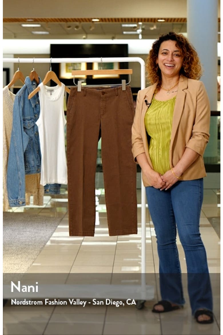 Marilyn Ankle Straight Leg Twill Pants video
