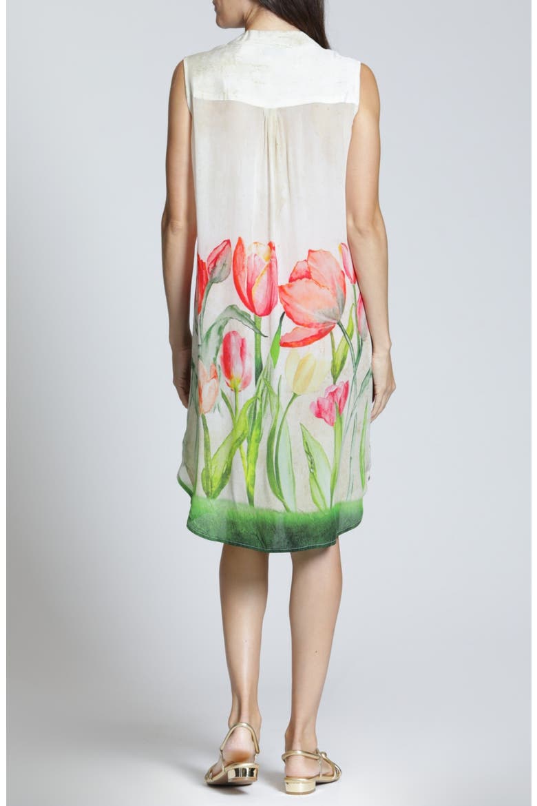 Sleeveless Shift Dress, Alternate, color, GREEN MULTI