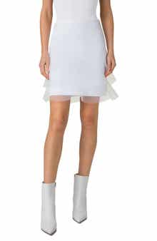 Akris Hatband Ruffle Rib Skirt