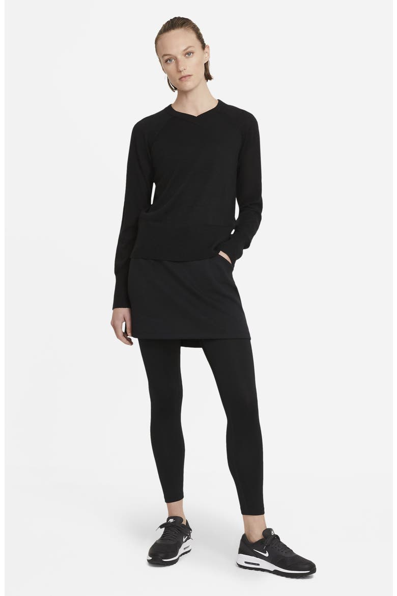 Ace Long Sleeve Golf Sweater, Alternate, color, BLACK/ DUST