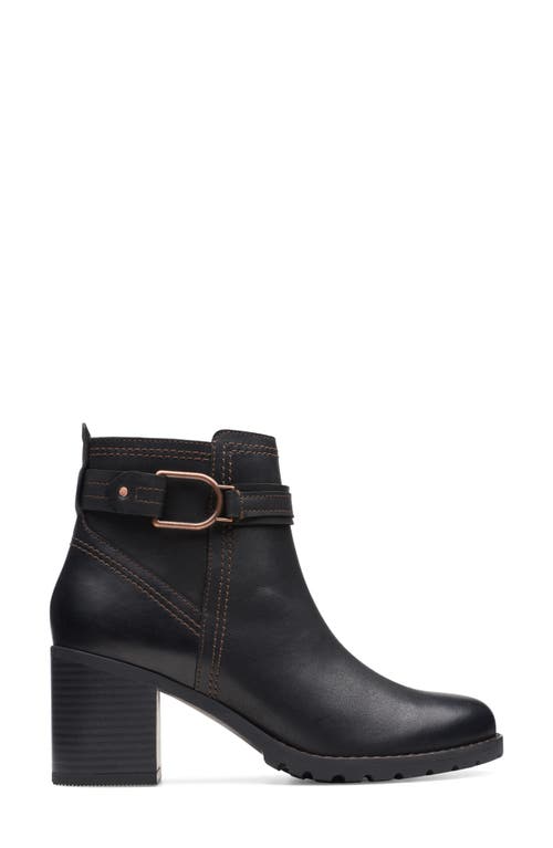 Clarks ® Leda Strap Bootie In Black