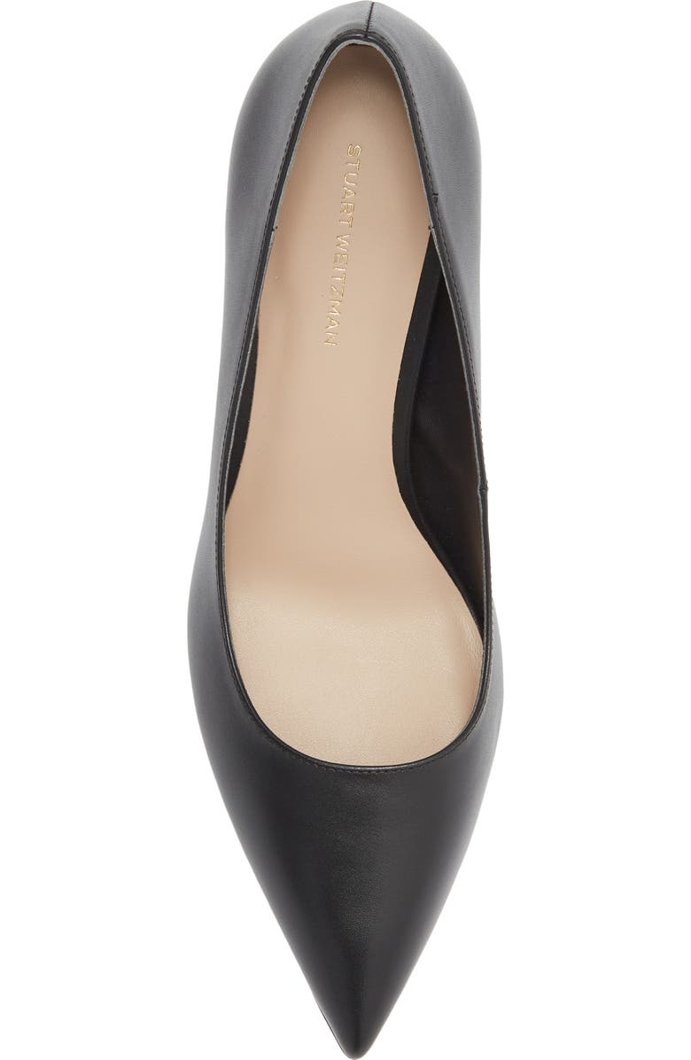 Stuart Weitzman Dancer Pointed Toe Pump, Alternate, color, Black