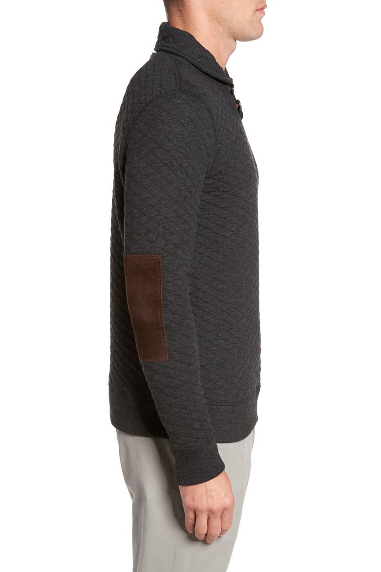 Shawl Collar Pullover, Alternate, color, BLACK