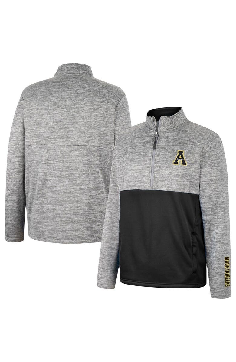 COLOSSEUM Men's Colosseum Gray Appalachian State Mountaineers John Half-Zip Jacket, Main, color, 