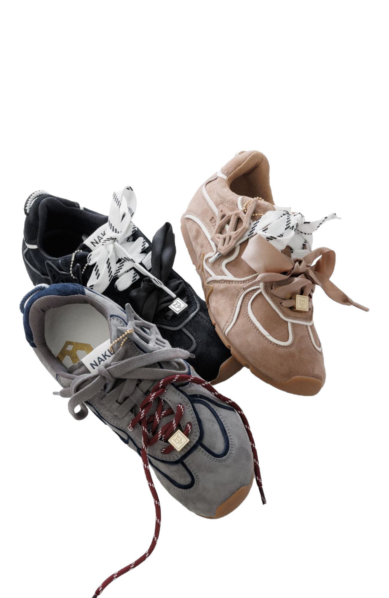 Adored Suede Sneaker, Alternate, color, Grey Suede