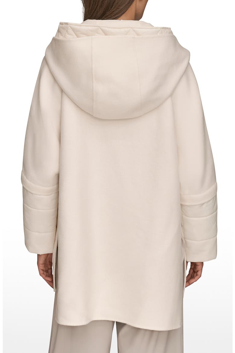Wool Blend Coat with Puffer Sleeves, Alternate, color, CREAM