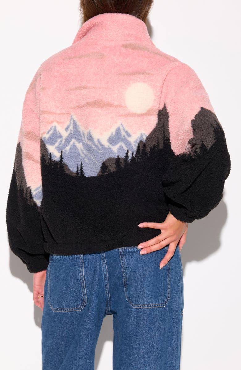 Spiritual Gangster Dawn Amari Faux Shearling Jacket, Alternate, color, Dawn