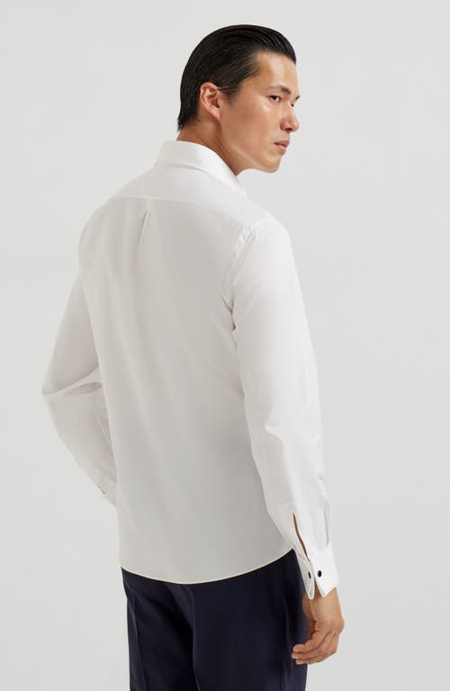 Brunello Cucinelli Cotton Shirt In White
