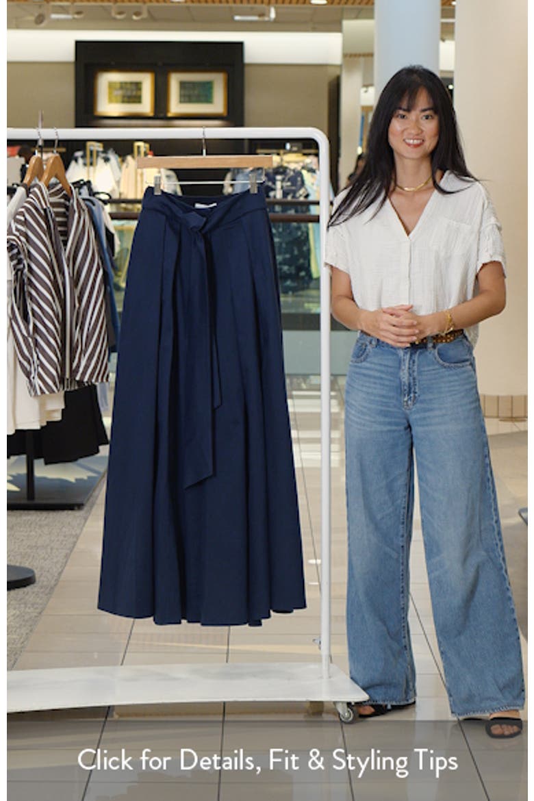 Simone Cotton Blend Maxi Skirt video