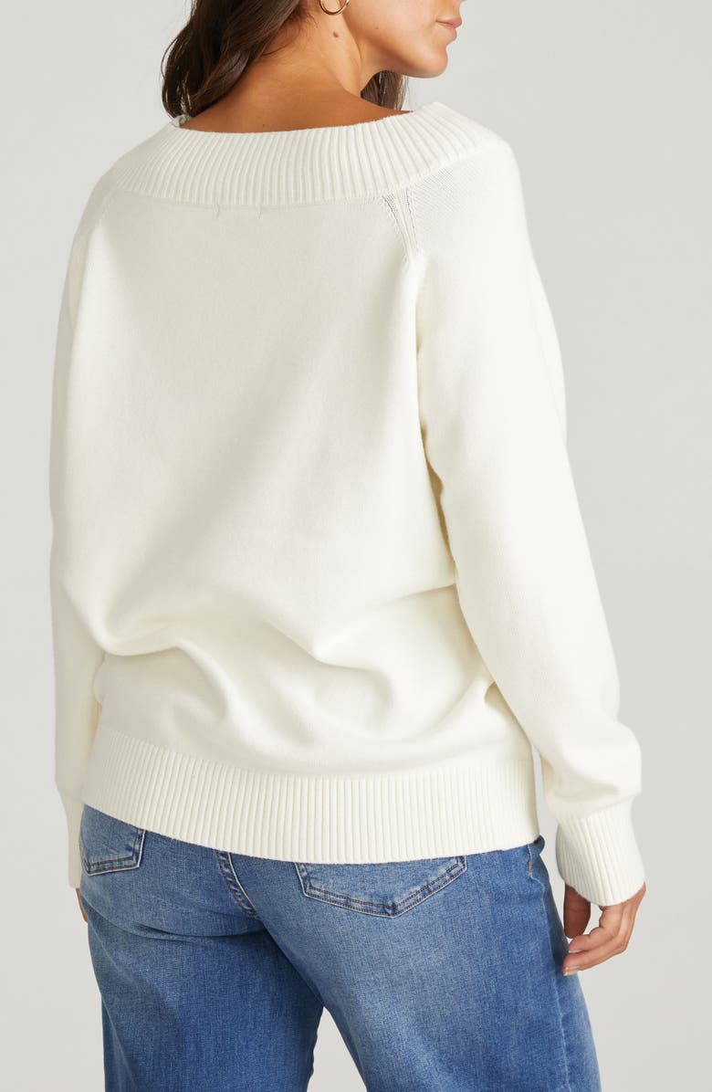 Universal Standard Noomi Boat Neck Sweater, Alternate, color, Cream Ivory