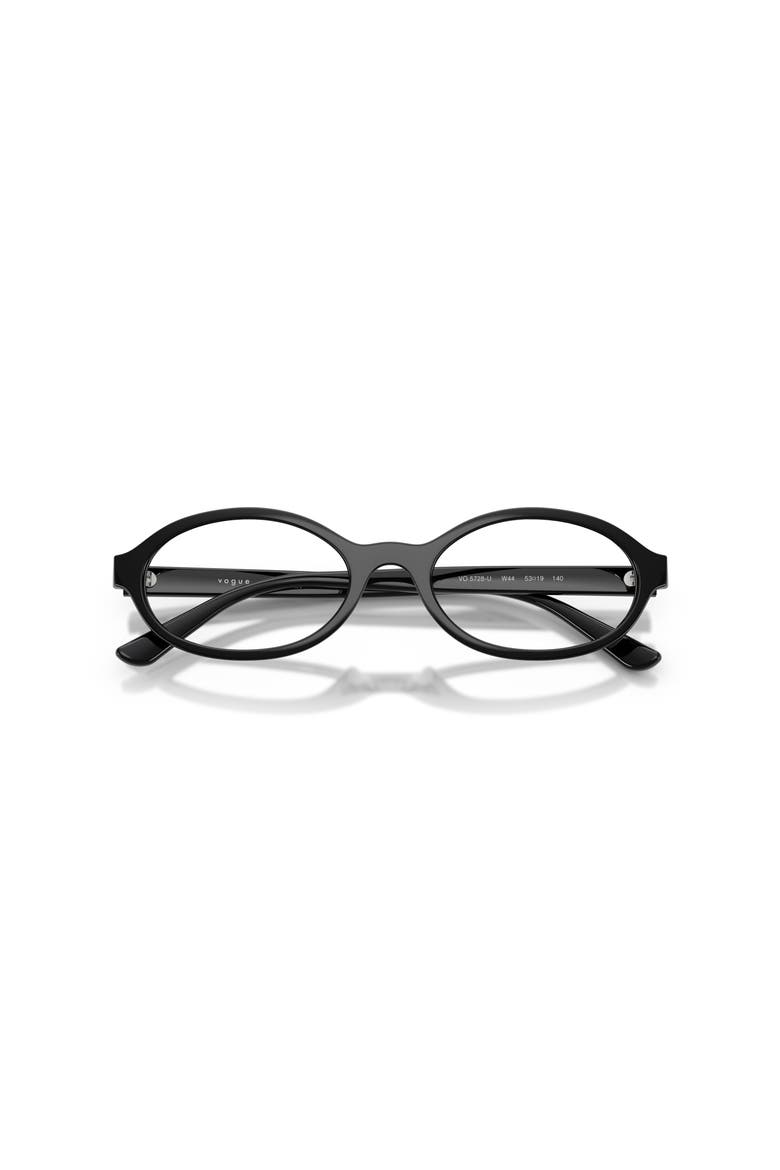 53mm Oval optical glasses, Alternate, color, Black
