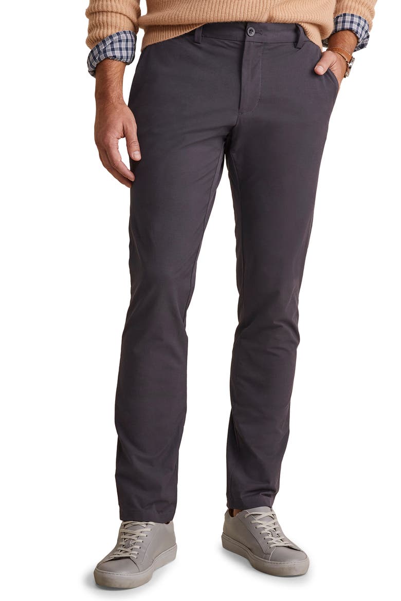 On-The-Go Slim Fit Performance Pants, Main, color, DARK NIGHT