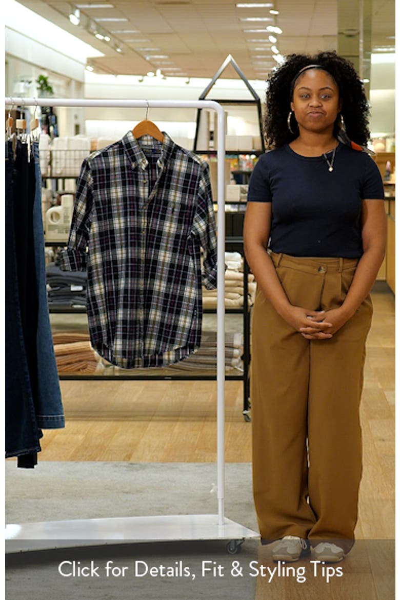 Plaid Brushed Oxford Button Down Shirt video
