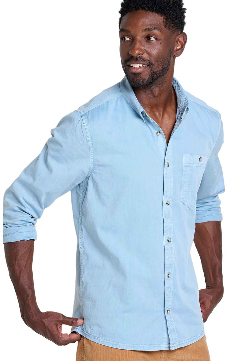 Men's Arroyo Twill Long Sleeve Shirt, Alternate, color, Skyway