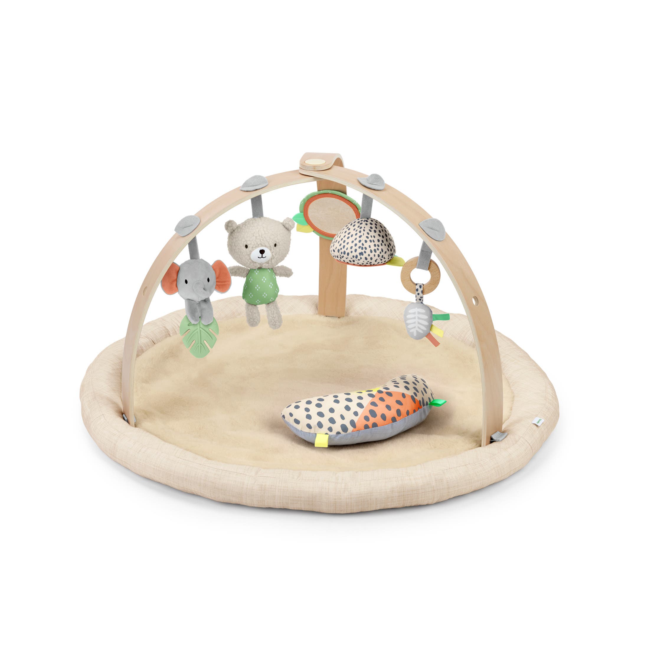 INGENUITY Every Season Plush Lambswool Play Gym in Almond 