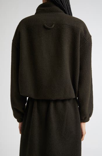 rier リア natural wool fleece RIER Wool Fleece Half Zip Sweatshirt | Nordstrom