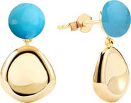 GABI RIELLE Turquoise Drop Earrings