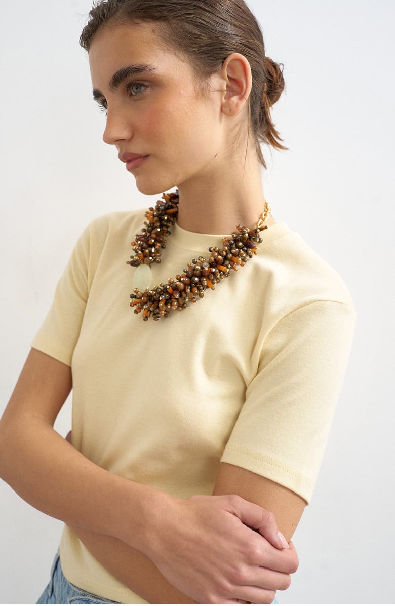 Topshop Everyday Shrunken Cotton T-Shirt, Alternate, color,