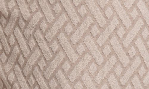 Shop Spring + Mercer Casual Jacquard Terry Shorts In Beige