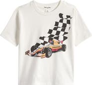 MILES THE LABEL Kids' Grand Prix Organic Cotton Graphic T-Shirt