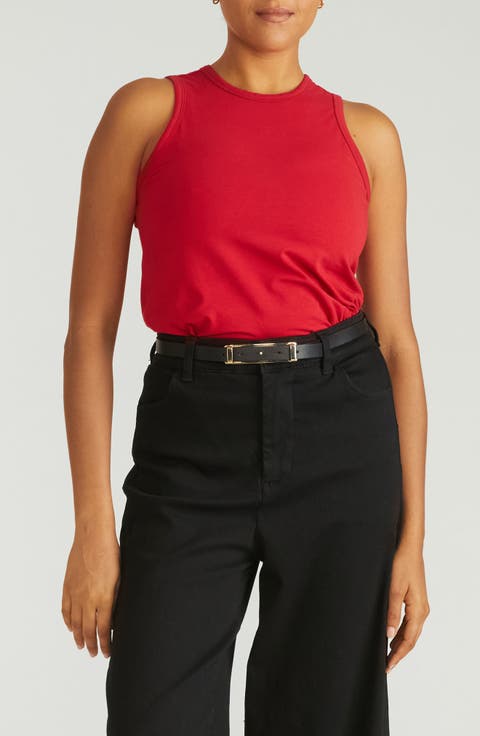 Cai Stretch Pima Cotton Tank (Plus)