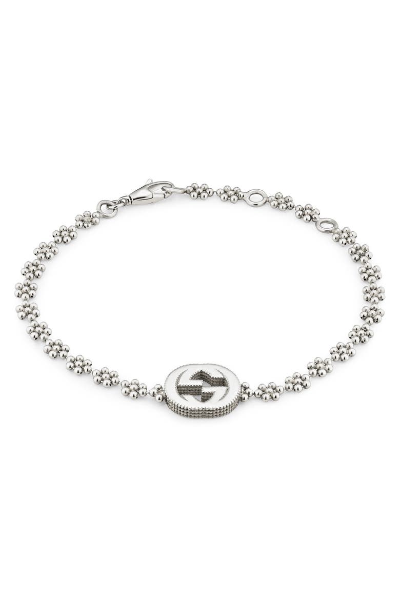 Interlocking-G Bracelet, Main, color, STERLING SILVER