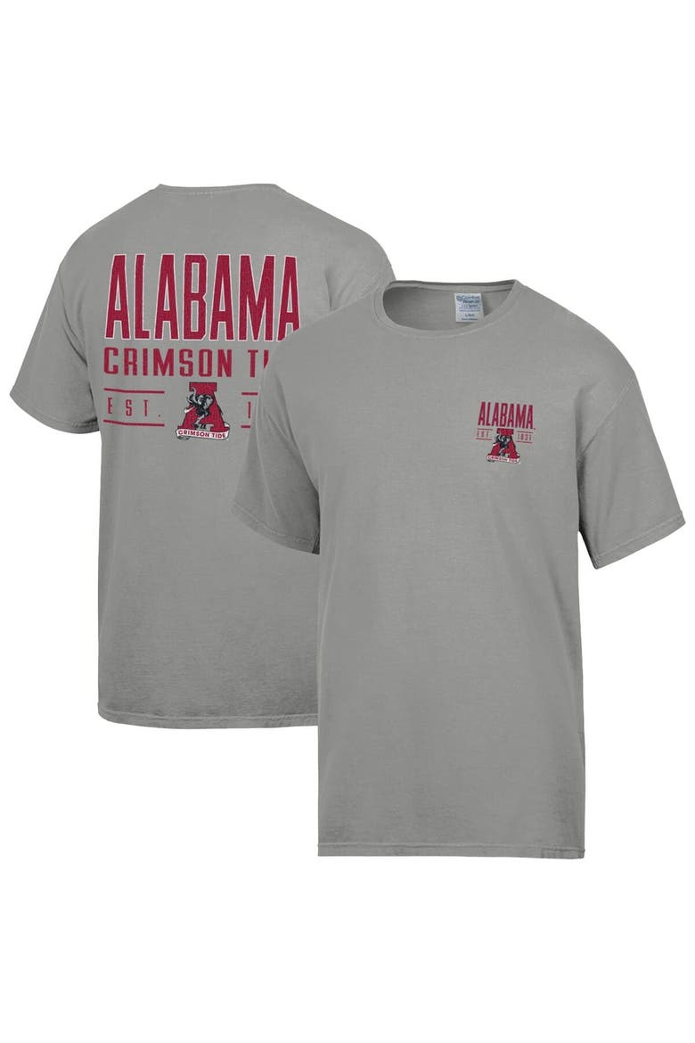 Men's ComfortWash  Gray Alabama Crimson Tide Big Name T-Shirt, Main, color, Gray